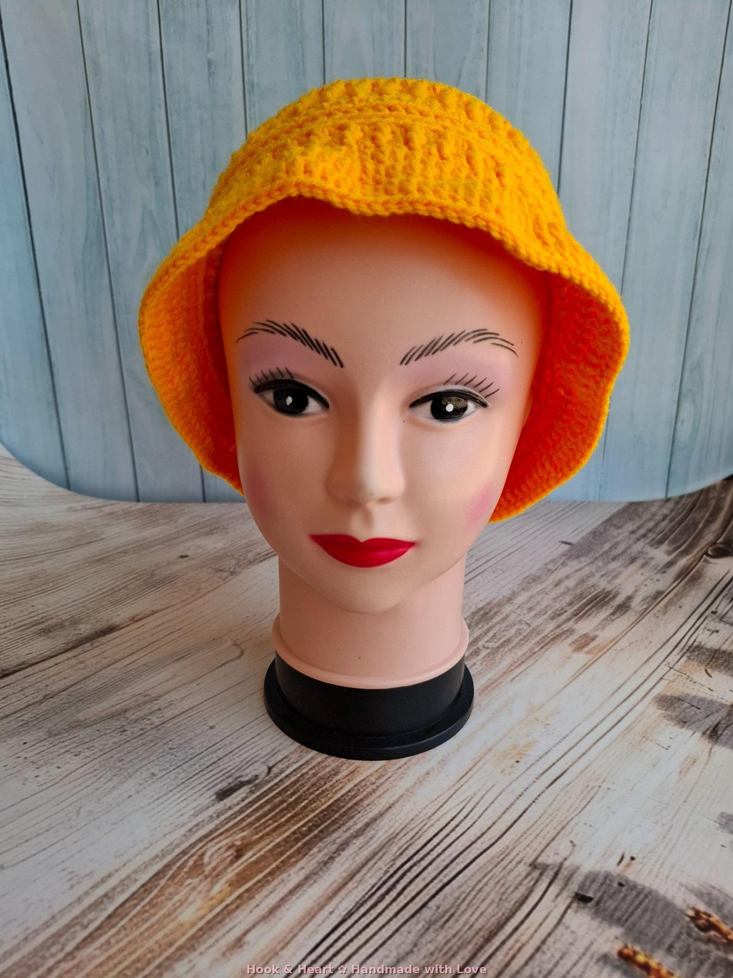 Sunbeam Bucket – Bright Yellow Crochet Hat