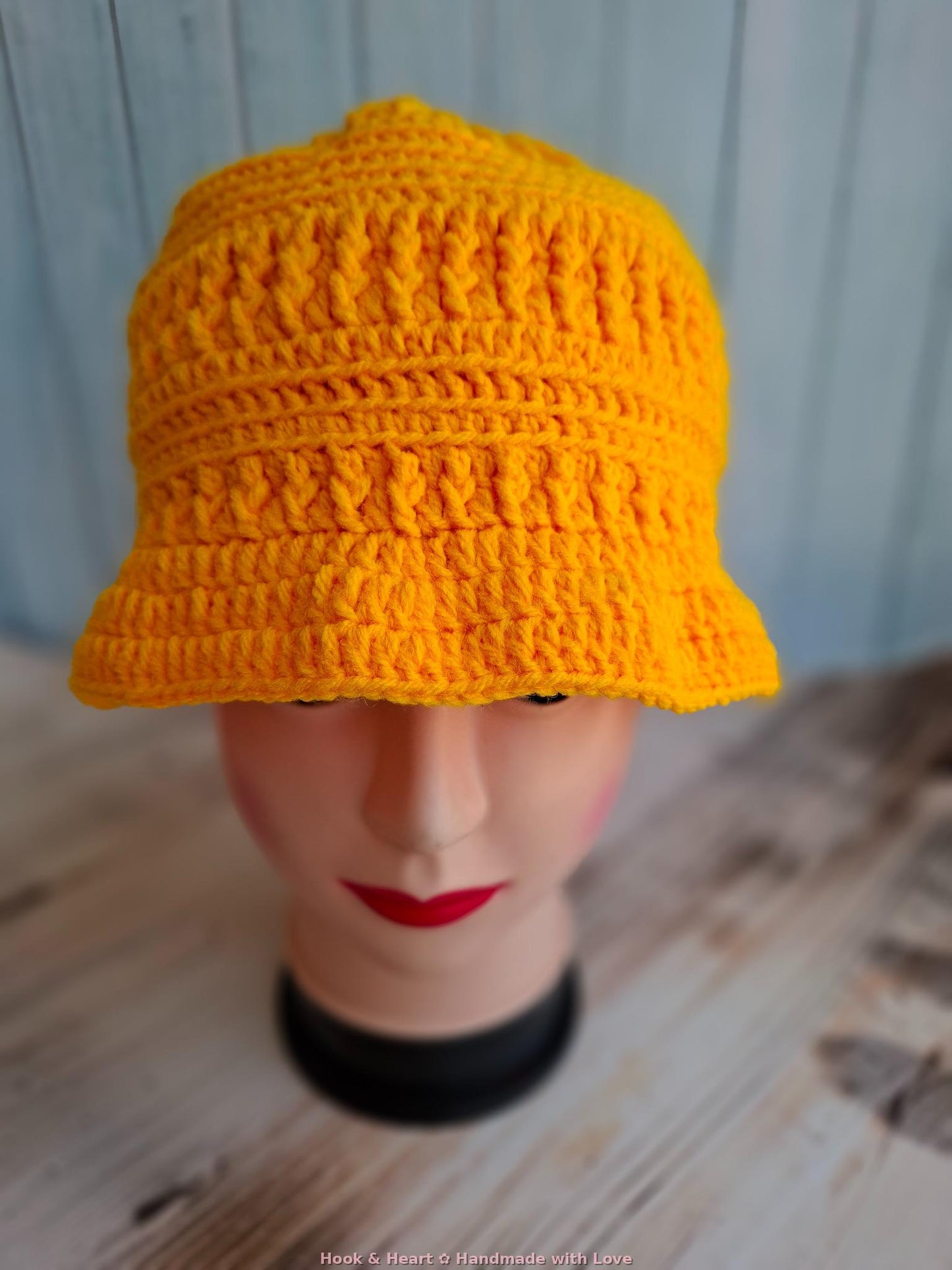 Sunbeam Bucket – Bright Yellow Crochet Hat