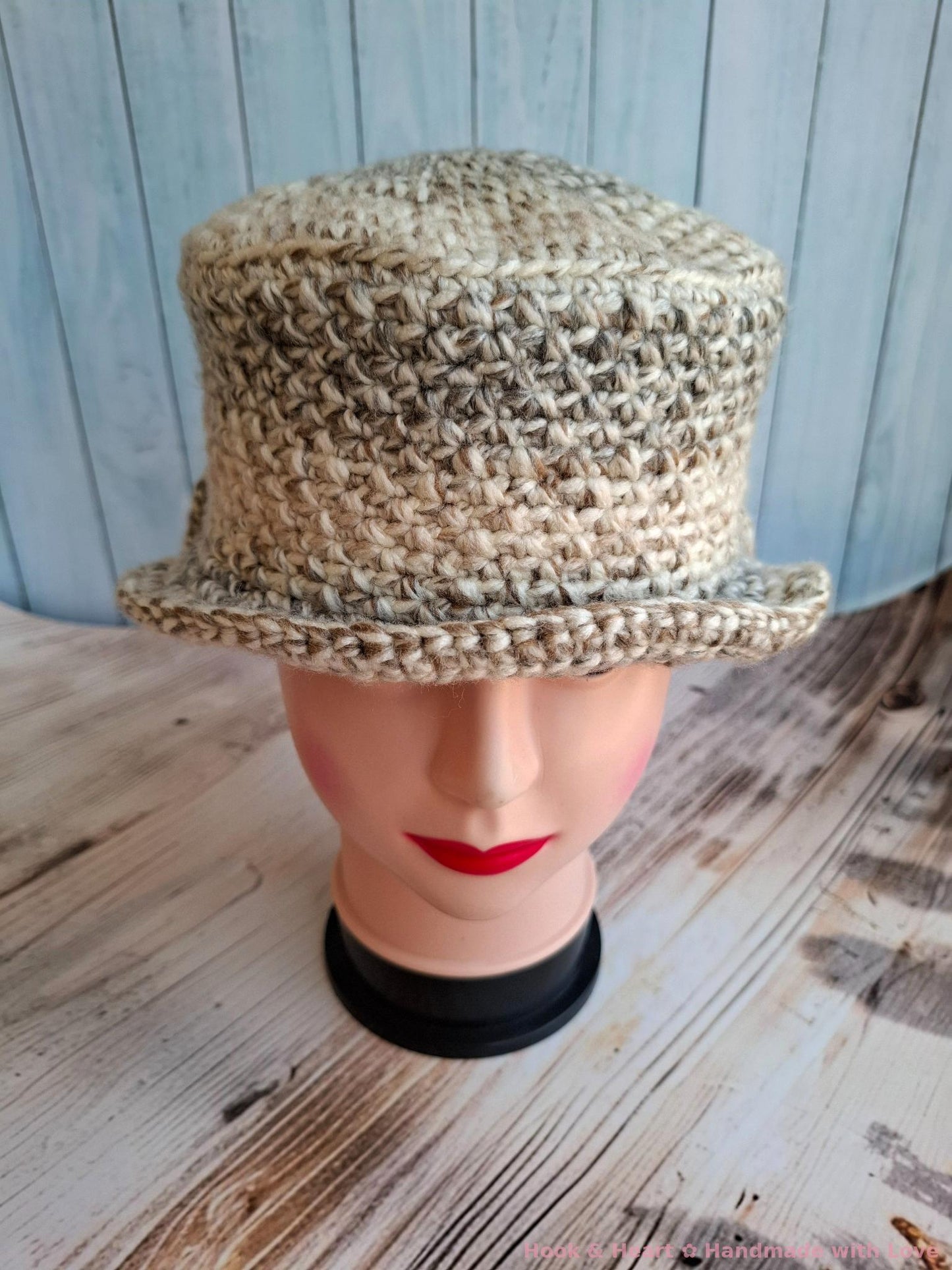 Neutral Twist Crochet Bucket Hat