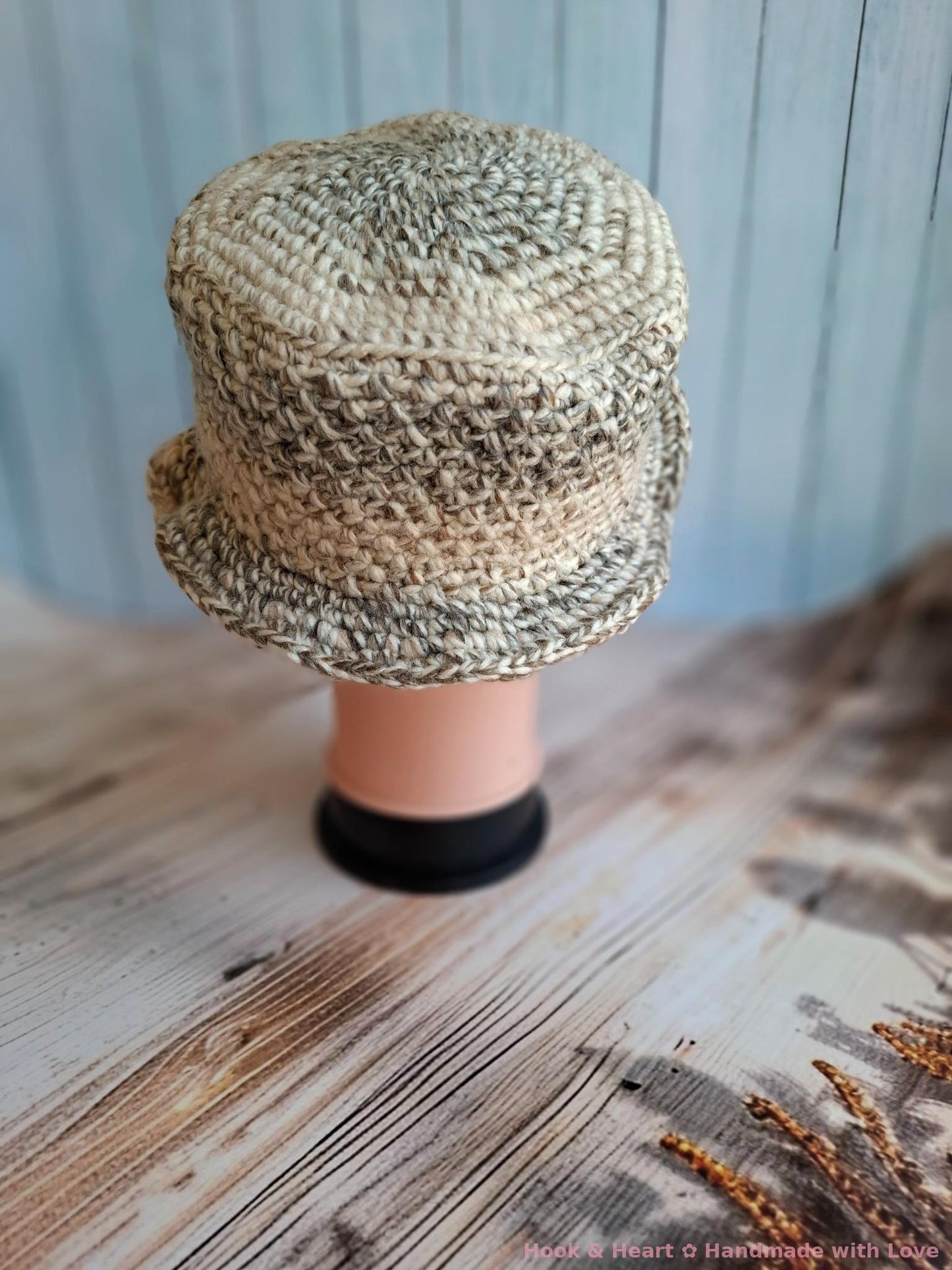 Neutral Twist Crochet Bucket Hat