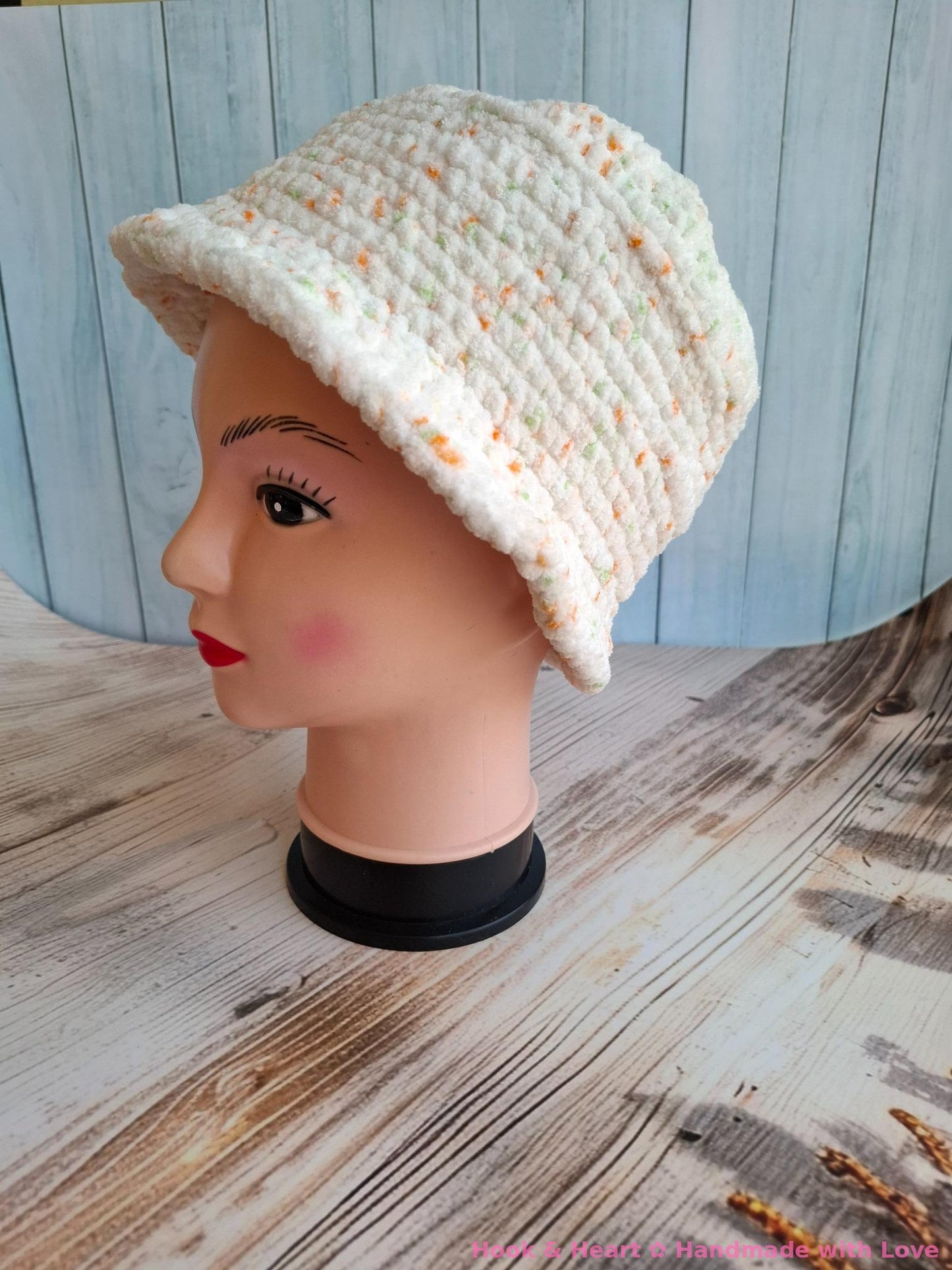 Soft Sprinkle Crochet Bucket Hat