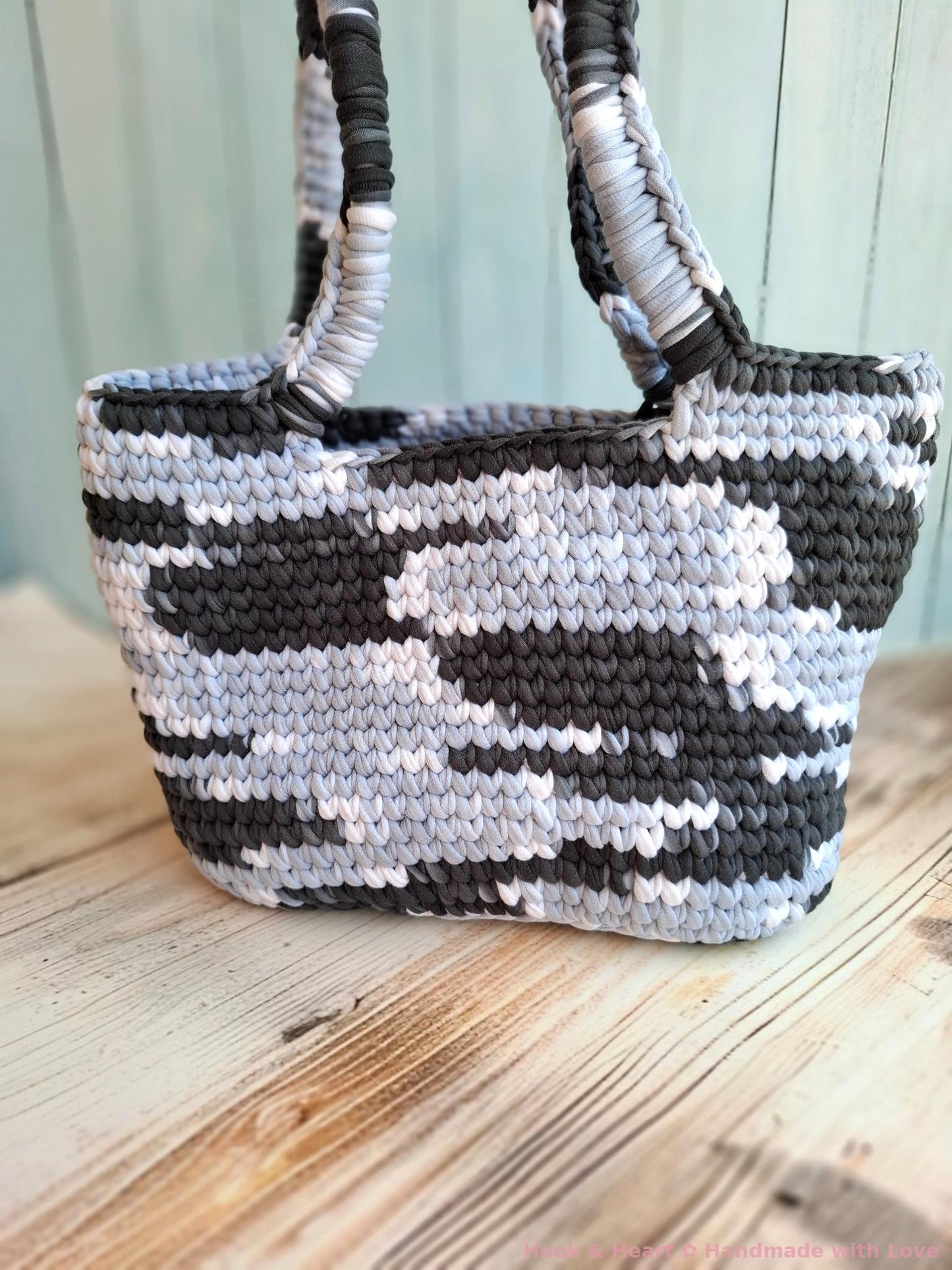 Urban Camo Tote – Big Crochet Carryall